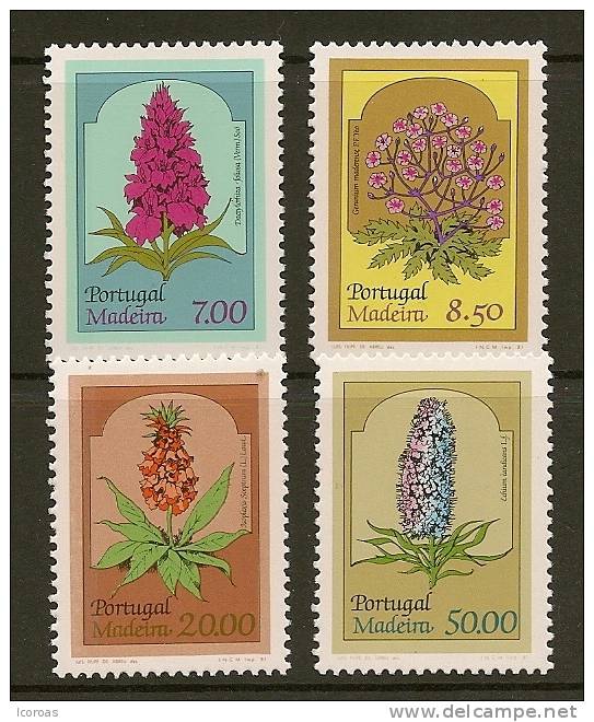 1981 - Regionsal Flowers Of Madeira - Neufs