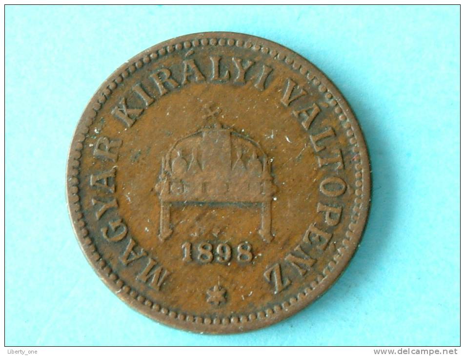 1898 KB - 2 FILLER / KM 481 ( Uncleaned Coin / For Grade, Please See Photo ) !! - Hongrie