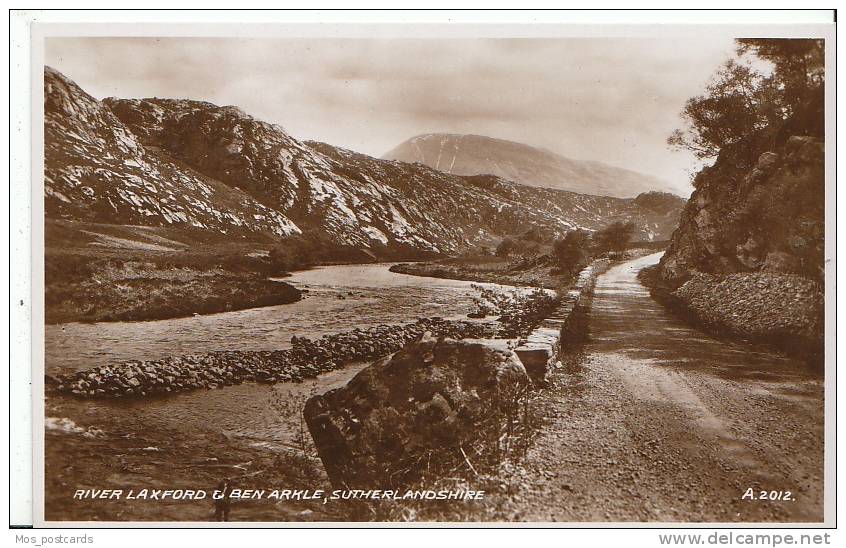 Scotland - River Laxford & Ben Arkle, Sutherlandshire - Real Photograph  F94 - Sutherland