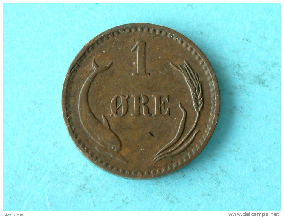 1875 CS - 1 ORE / KM 792.1 ( Uncleaned Coin / For Grade, Please See Photo ) !! - Danemark