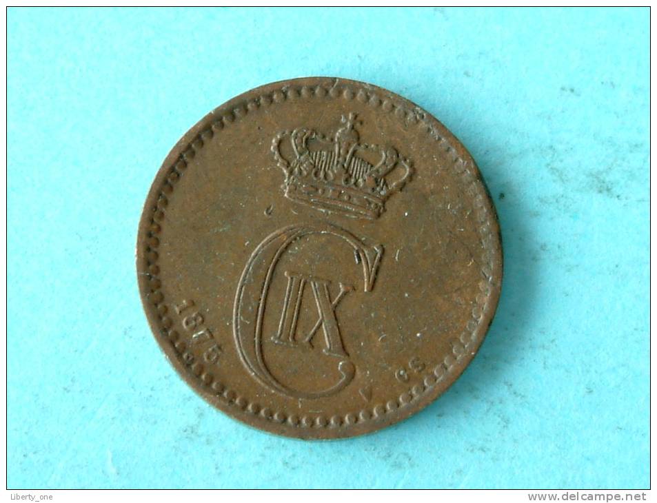 1875 CS - 1 ORE / KM 792.1 ( Uncleaned Coin / For Grade, Please See Photo ) !! - Denemarken