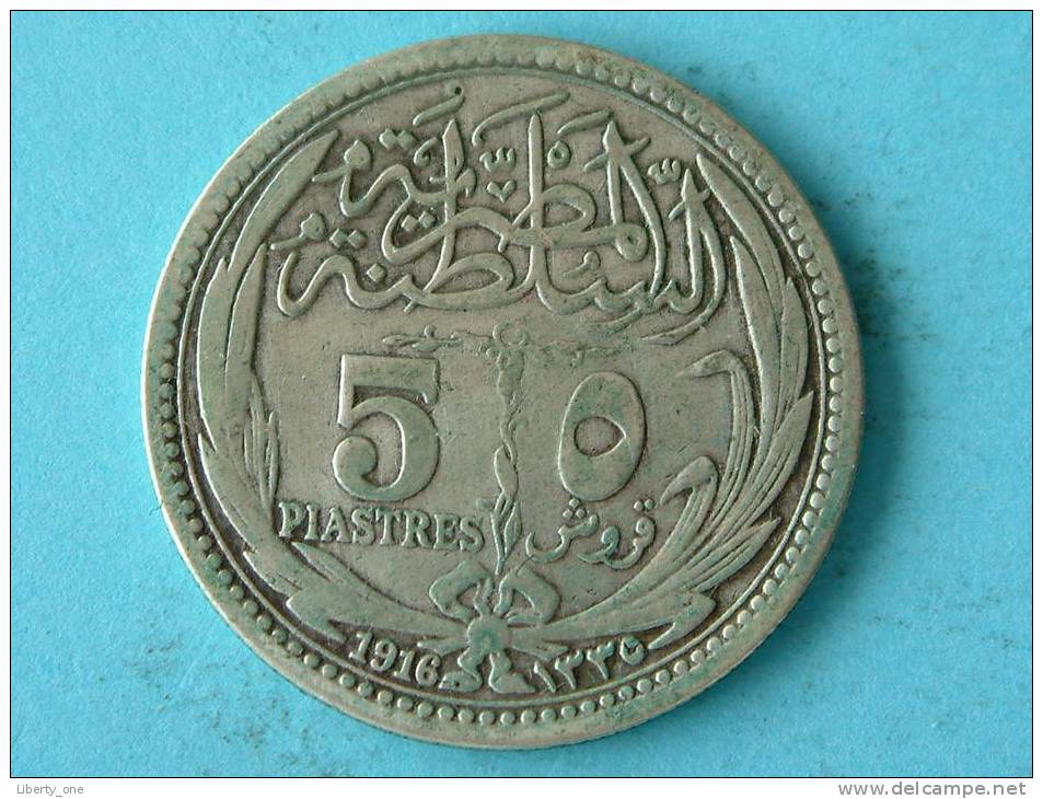 1916 - 5 PIASTRES / KM 318.2 ( Uncleaned Coin / For Grade, Please See Photo ) !! - Egypte