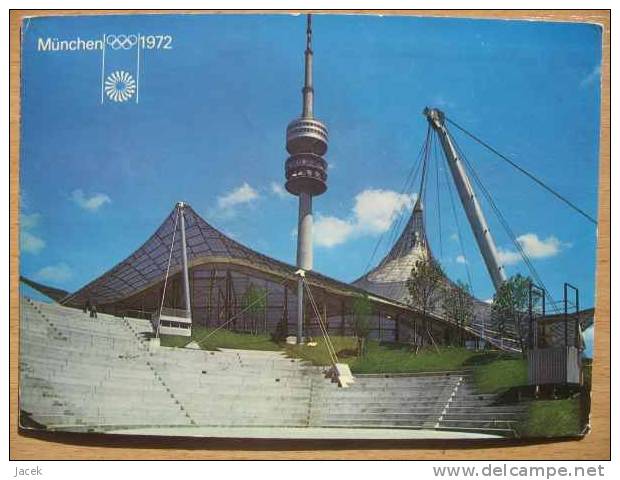 OLympic Games Munchen 1972 Swimming Palace    Oryginal Lympic Postcard - Natation