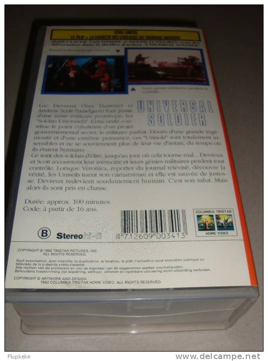 Vhs Pal Universal Soldier Série Limitée Jean-Claude Van Damme Roland Emmerich 1992 Version Française - Fantascienza E Fanstasy