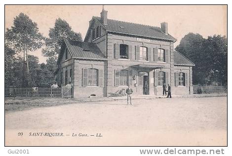 SAINT RIQUIER  (80) LA GARE - Saint Riquier