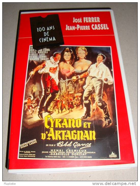 Vhs Pal Cyrano Et D´Artagnan Abel Gance 1964 Version Française - Azione, Avventura