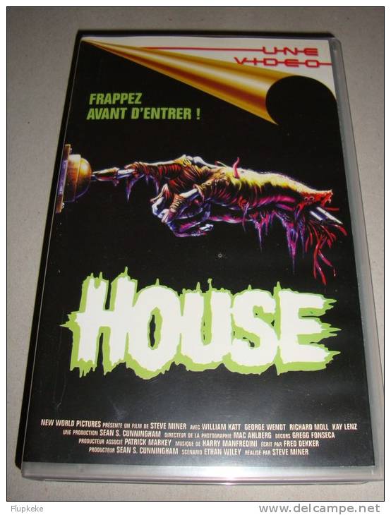 Vhs Pal House Steve Miner 1986 Version Française - Horreur