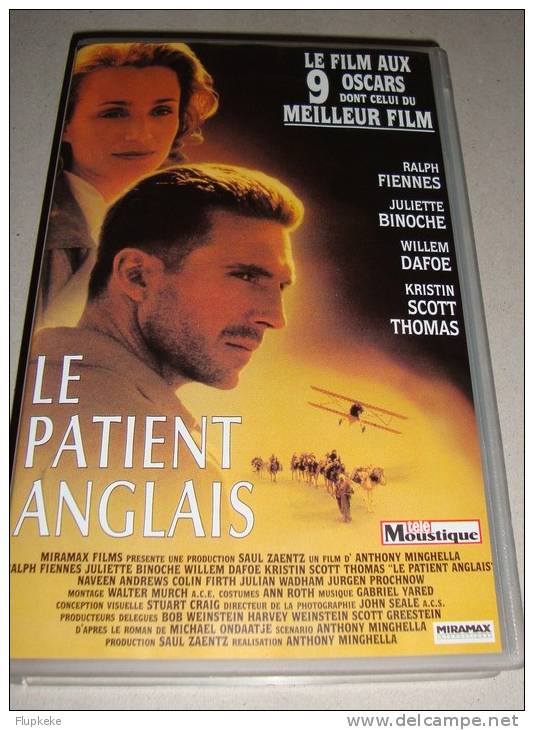 Vhs Pal Le Patient Anglais The English Patient Anthonny Minghella 1996 Version Française - Drama