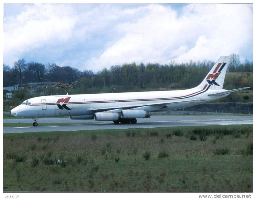 (avi -25) - Avion - Airplane - Douglas DC-8-62 F - MK Airlines At Luxembourg Airport - 1946-....: Moderne