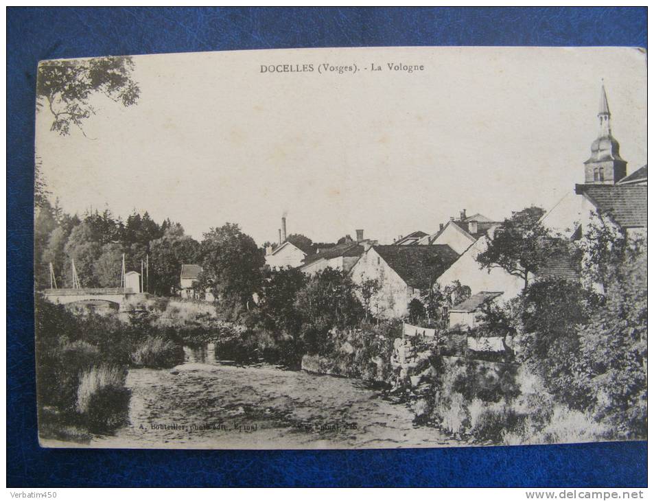 CP......DOCELLES..LA VOLOGNE..1917......2   PHOTOS.. - Altri & Non Classificati