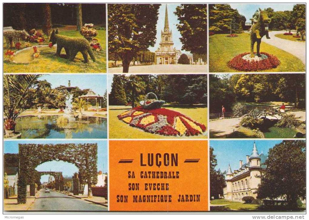 LUCON - Sa Cathédrale - Son Evêché - Son Magnifique Jardin - Lucon