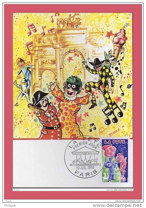 CM N° 1888 " L A Fête " CAD De PARIS Du 10 Juil 1976 En Parfait état ! + Prix Dégressif. - Carnaval