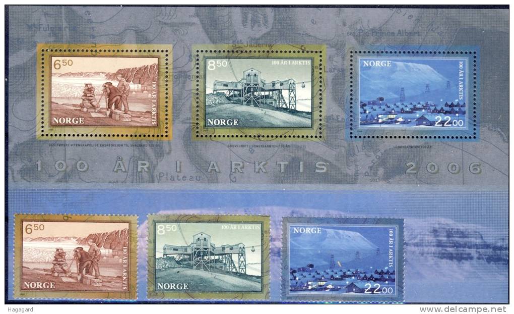 Norway 2006. Antarctis. Michel 1578-80 + Block 31. MNH(**) - Unused Stamps