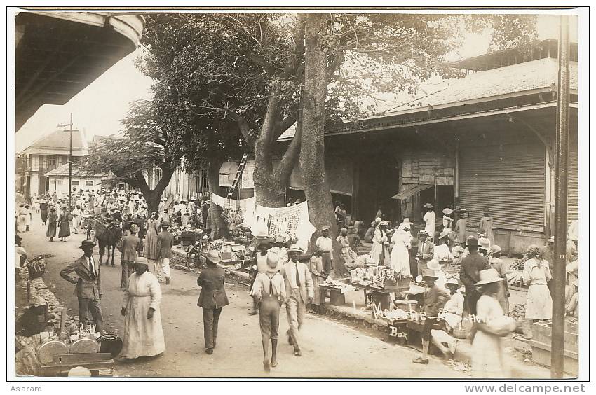 Le Marché Real Photo Carte Photo - Haïti