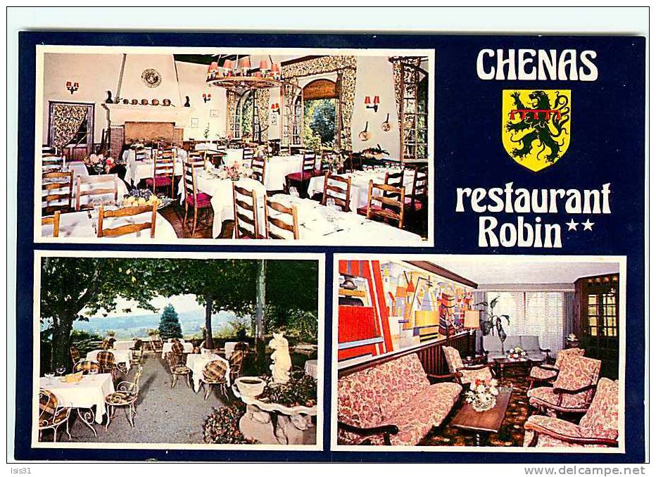 Dép 69 - Chenas - Restaurant Robin - Multivues  -  état -  Semi Moderne Grand Format - Chenas