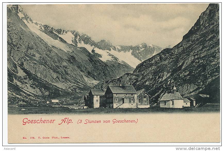 Goeschener Alp 3 Stunden Von Goeschenen 178 Goetz - Göschenen