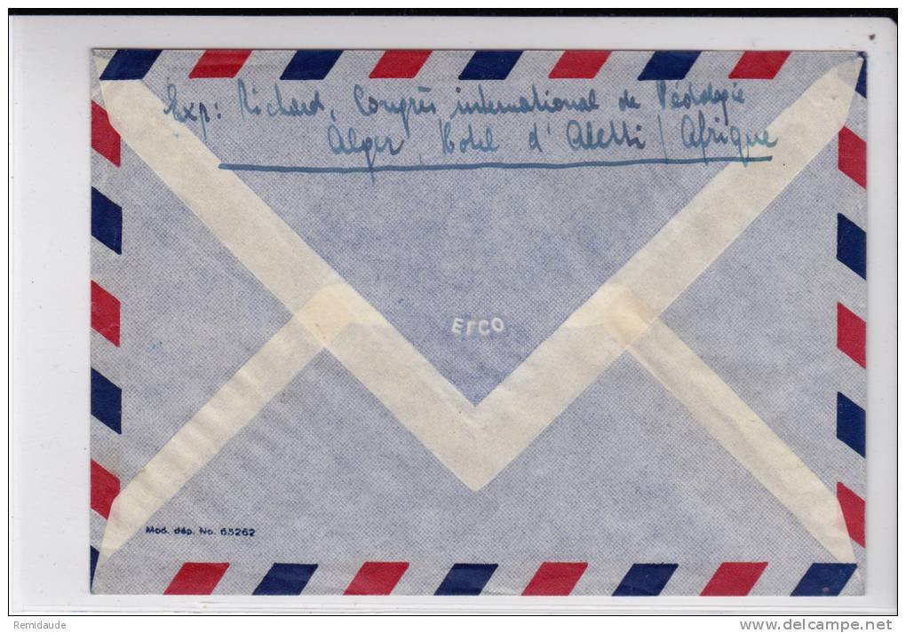 ALGERIE - 1947 - ENVELOPPE De ALGER => BERN (SUISSE) - POSTE AERIENNE + MARIANNE De GANDON - Lettres & Documents