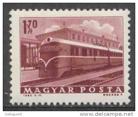 Hungary Ungarn 1963 Mi 1934 A * MH Diesel-electric Multiple Unit Train - „Helikon-Express“ + Station Keszthely - Treinen