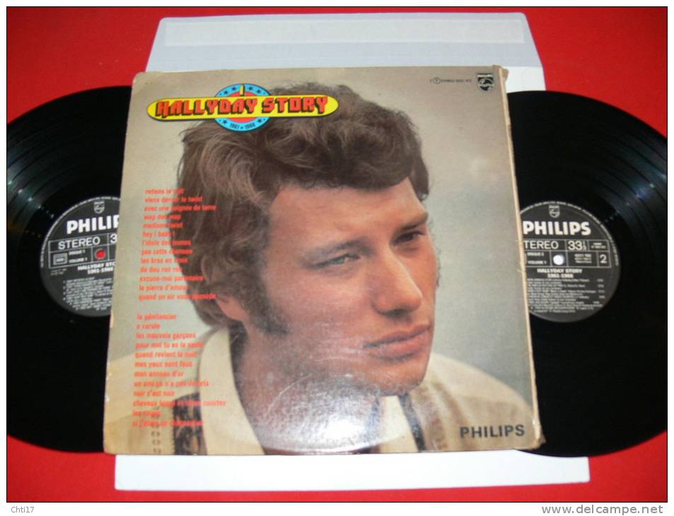 JOHNNY HALLYDAY   HALLYDAY STORY 1961- 1966  DEUX DISQUES  EDIT PHILIPS - Collector's Editions