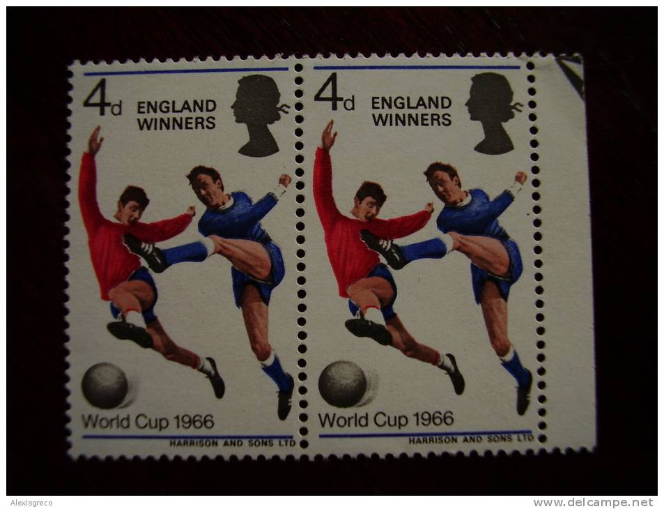GB 1966 WORLD CUP STAMP OVERPRINTED ´ENGLAND WINNERS´ Issued 18th.August MNH. - Ungebraucht