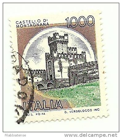 1980 - Italia 1527 Castelli V95 - Quadro Spostato, - Varietà E Curiosità