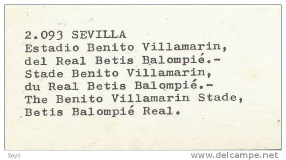 Foot Stade Stadium  Sevilla Seville  Benito Villamarin Du Real Betis Balompié Années 70/80 - Football
