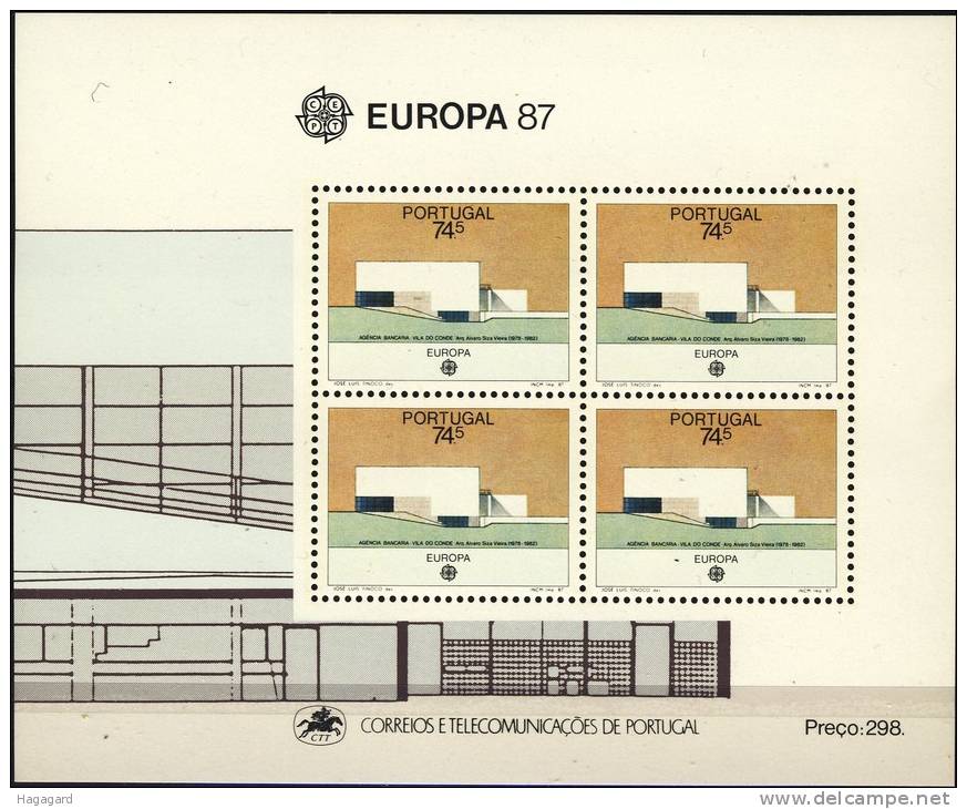 Portugal 1987. EUROPE/CEPT. Michel Block 54. MNH(**) - 1987