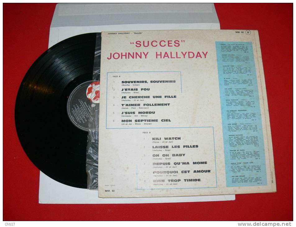 JOHNNY HALLYDAY  SUCCES   EDIT  MONDIO MUSIC 1970 - Collector's Editions