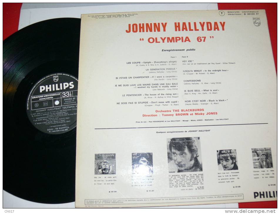 JOHNNY HALLYDAY   OLYMPIA 1967   EDIT  PHILIPS - Collector's Editions