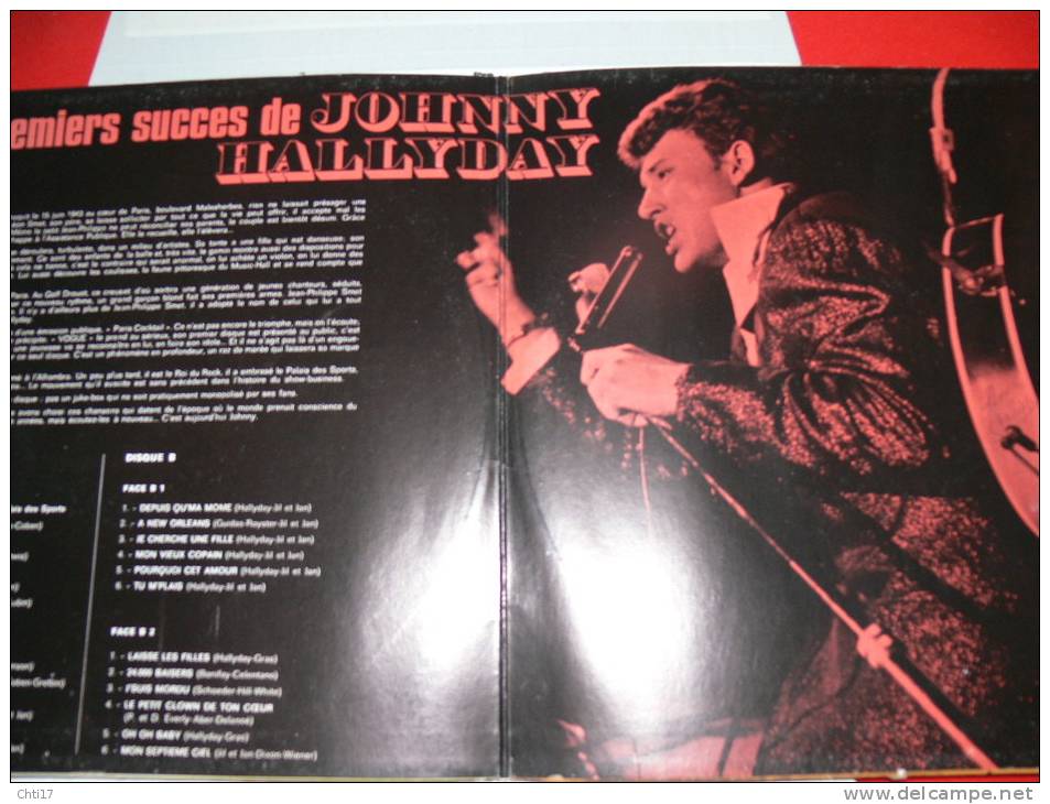 JOHNNY HALLYDAY  SES 24 PREMIERS SUCCES  DOUBLE DISQUE   EDIT  PHILIPS - Collector's Editions