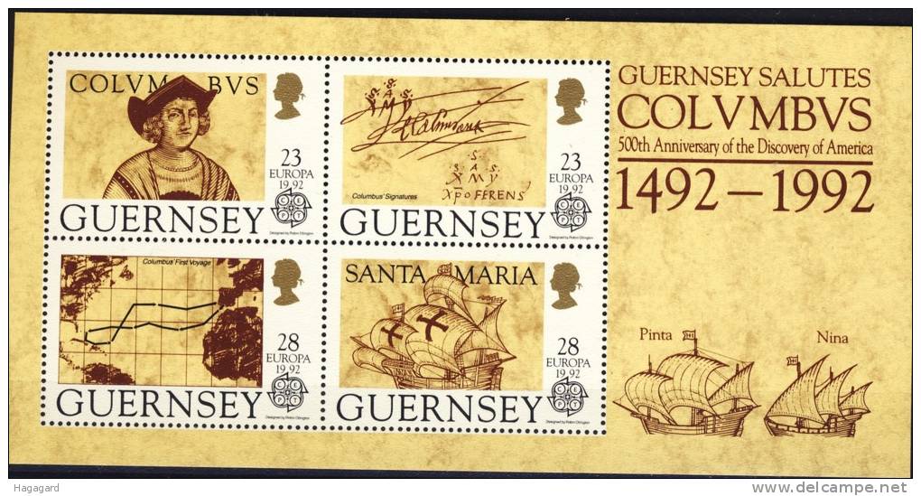 Guernsey 1992. EUROPE/CEPT. Michel Block 8. MNH(**) - 1992