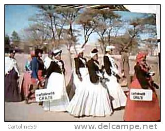 SOUTH WEST AFRICA:TRIBU HEREROS S W A COSTUME TIPICO E MILITARE  POLICEMENT  N1990 DH9853 - Sud Africa