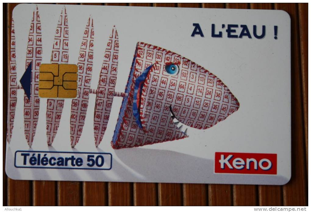 3 TELECARTES TELEPHONIQUES THEME JEUX DE HASARD &gt; LE LOTO SPORTIF  &gt;   KENO - Spiele