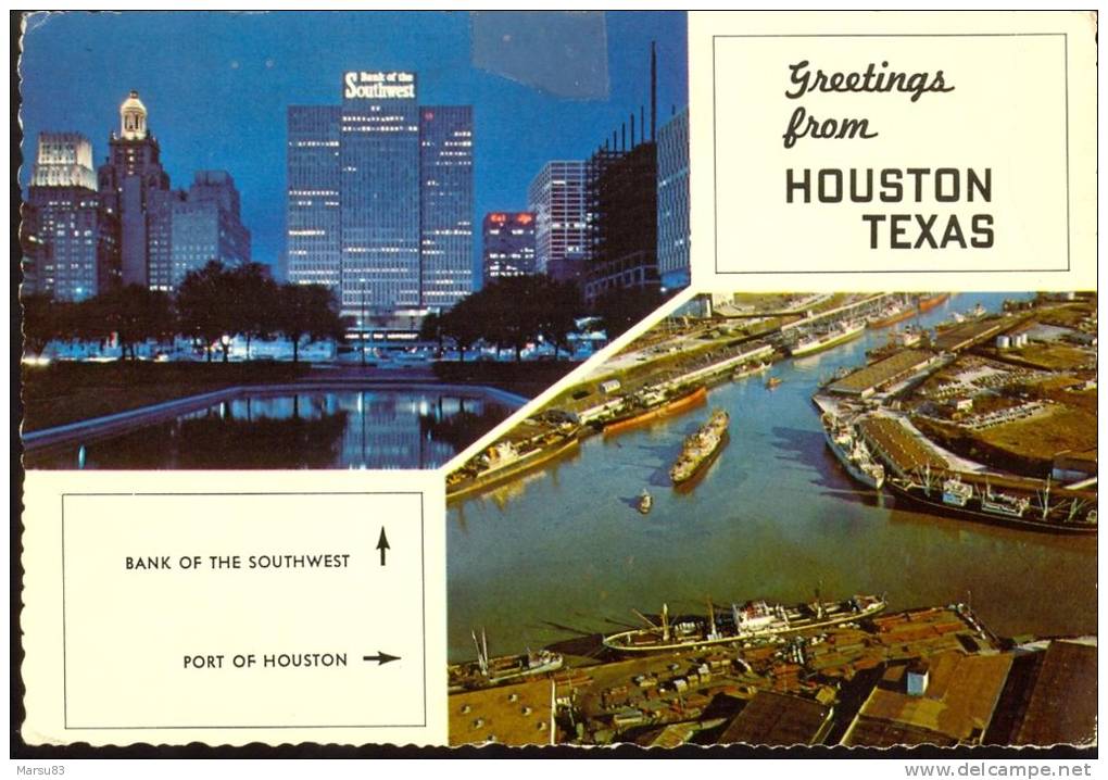 ** Belle Carte PAS COURANTE  **  Ed Astrocard Numéro AC 27 A  (1975) - Houston