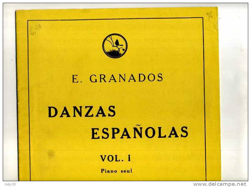 - E. GRANADOS . DANZAS ESPANOLAS VOL.1 . EDITIONS SALABERT - G-I