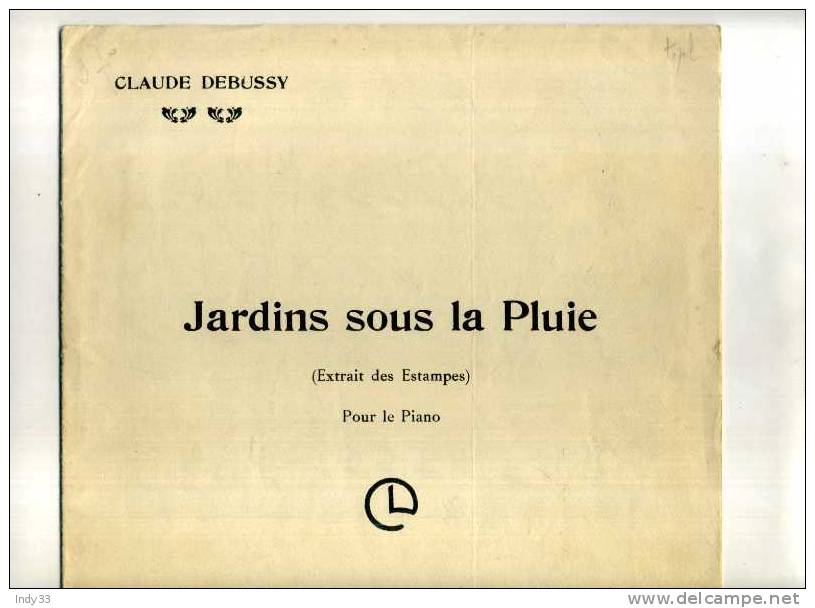 - CLAUDE DEBUSSY . JARDINS SOUS LA PLUIE . DURAND 1959 - D-F