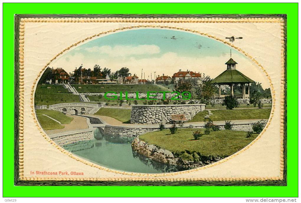 OTTAWA, ONTARIO - IN STATHCONA PARK - EMBOSSED - VALENTINE & SONS - TRAVEL IN 1913 - - Ottawa