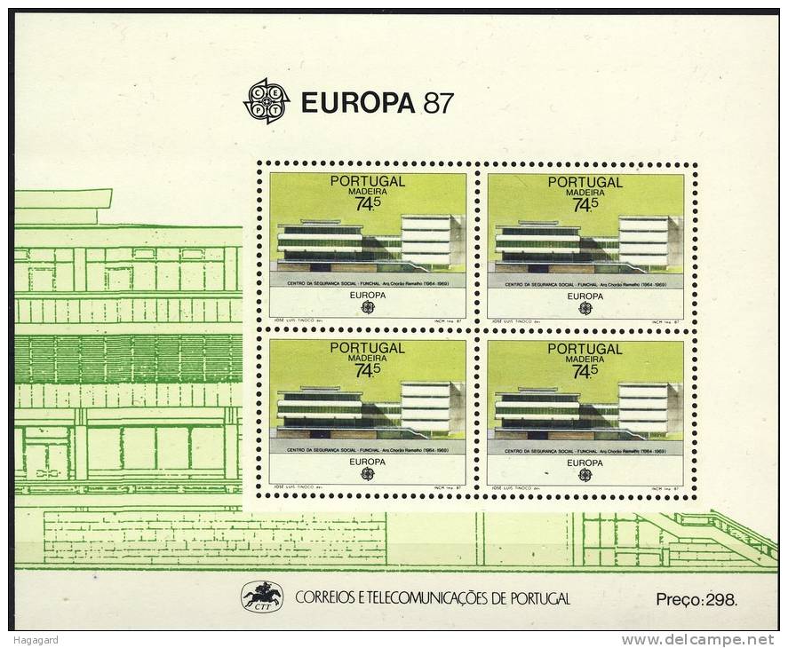 Madeira 1987. EUROPA/CEPT. Michel Block 8. MNH(**) - 1987