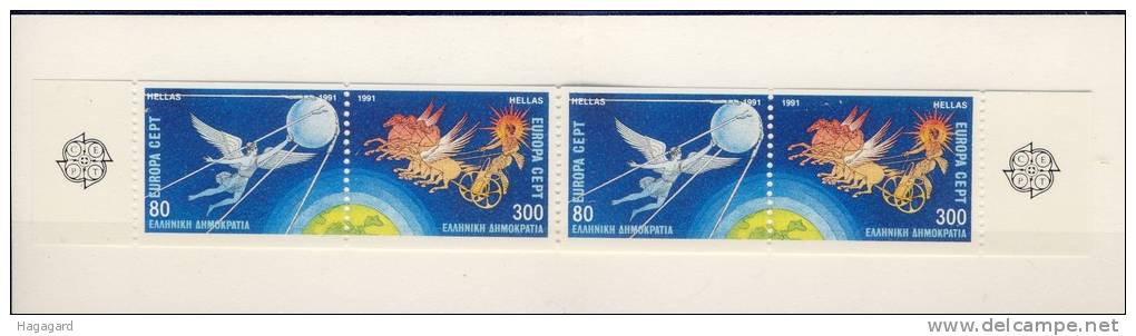 A383. Greece 1991. EUROPA/CEPT. Complete Booklet. Michel MH 14. MNH(**) - 1991