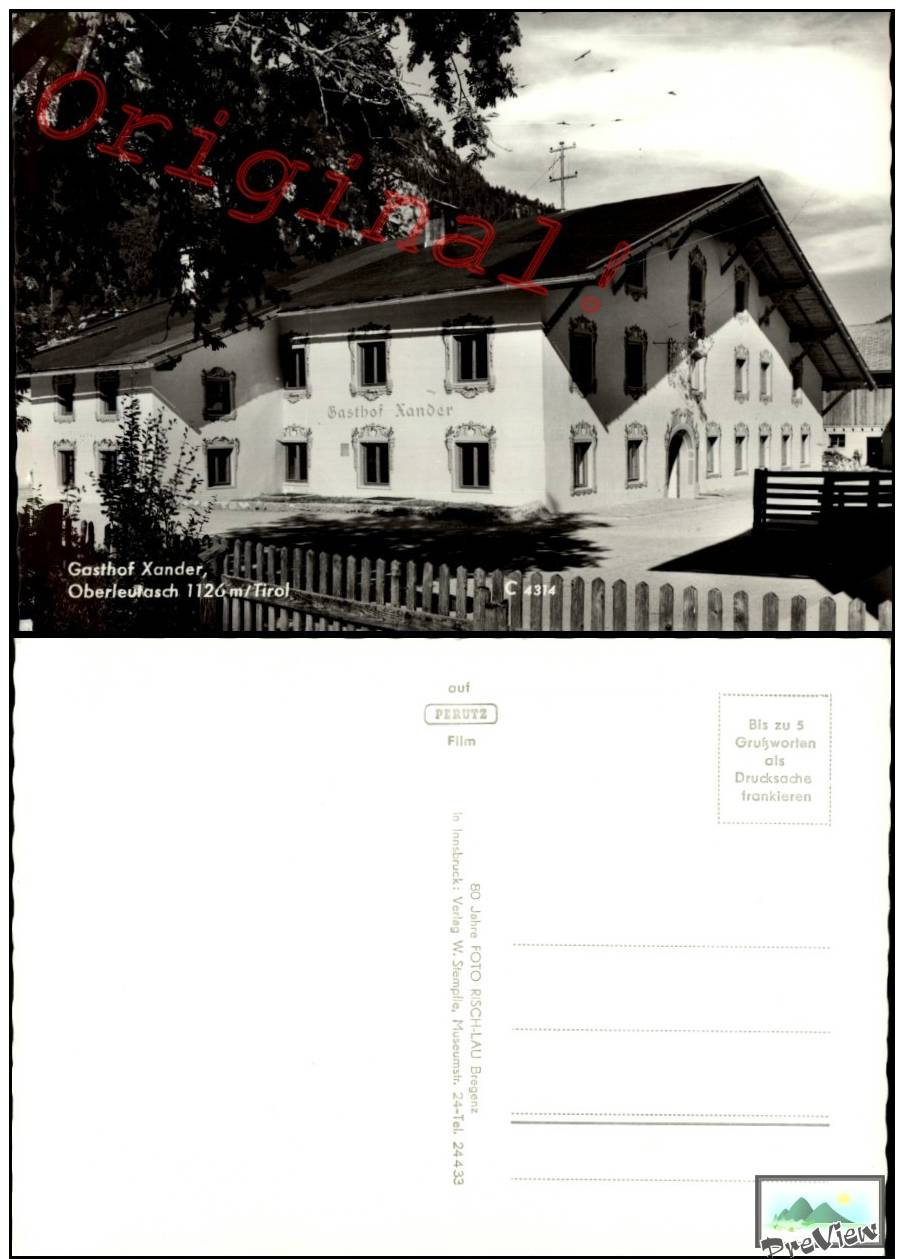 Oberleutasch Gasthaus Xander Photopostkarte 1960 - Other & Unclassified