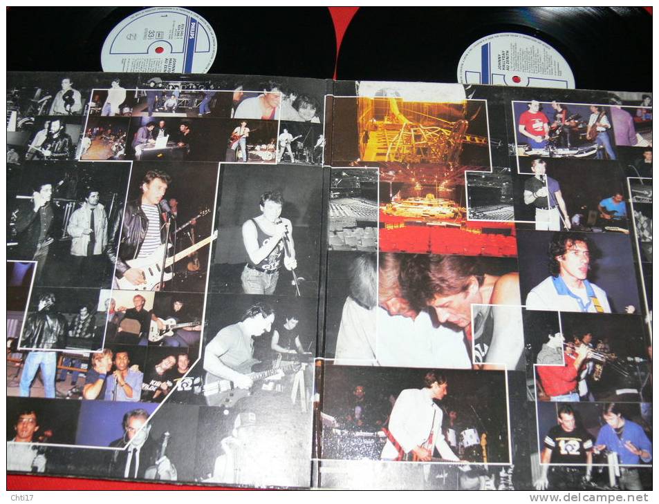 JOHNNY HALLYDAY   AU ZENITH 20 TITRES DEUX DISQUES  EDIT PHILIPS 1984 - Collector's Editions