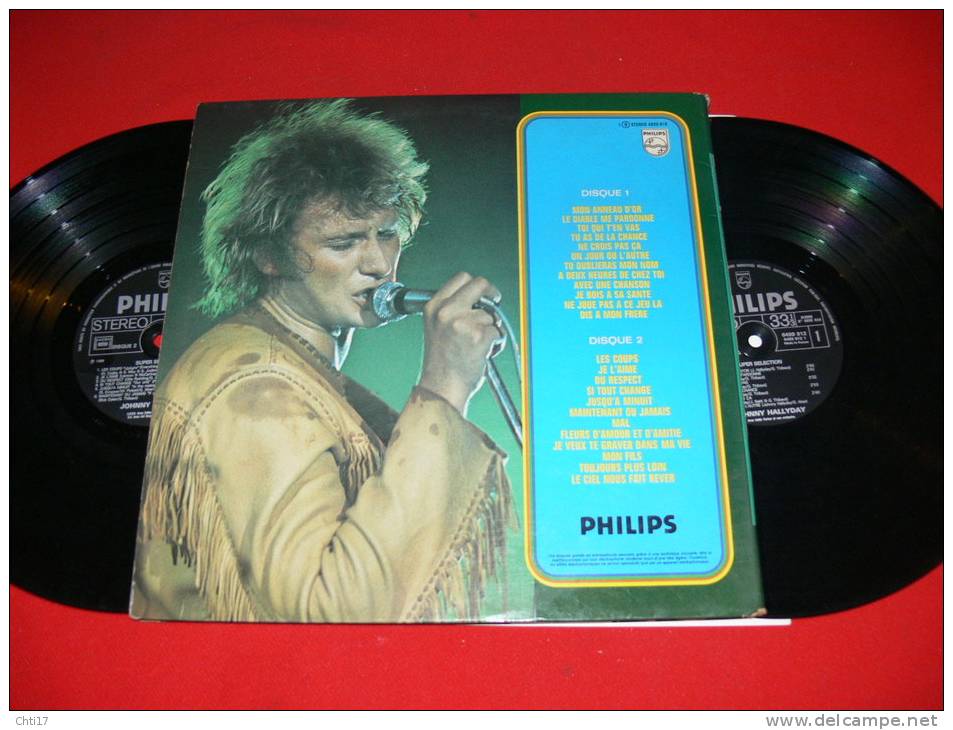 JOHNNY HALLYDAY   SUPER SELECTION "LES COUPS" & " MAL"  DEUX DISQUES  EDIT PHILIPS 1984 - Collector's Editions