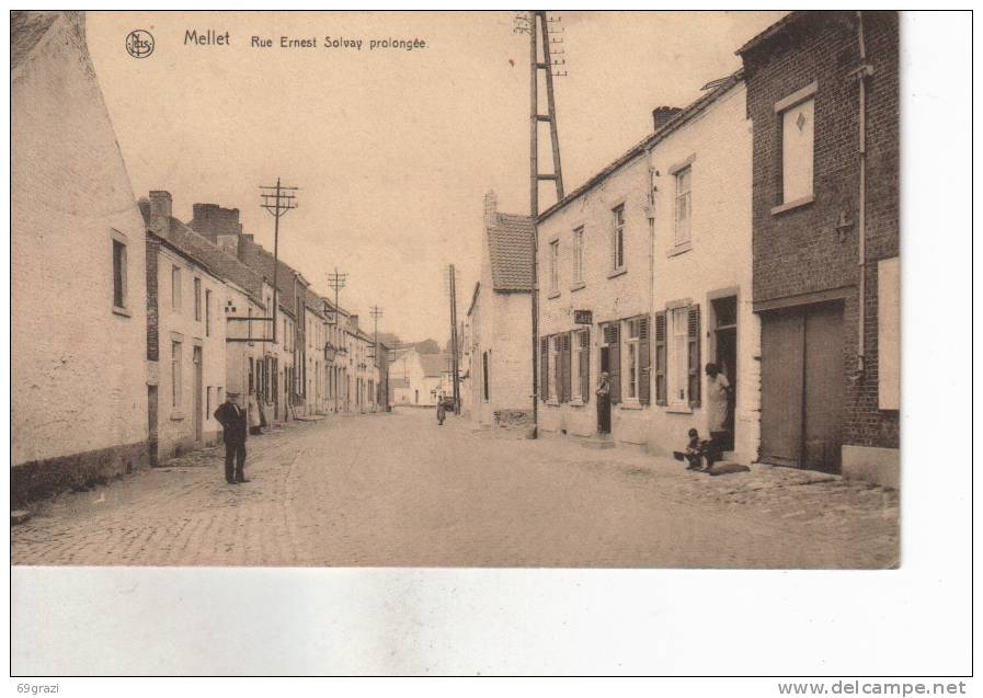 Mellet Rue Ernest Solvay Prolongée  R A R E !!! - Les Bons Villers