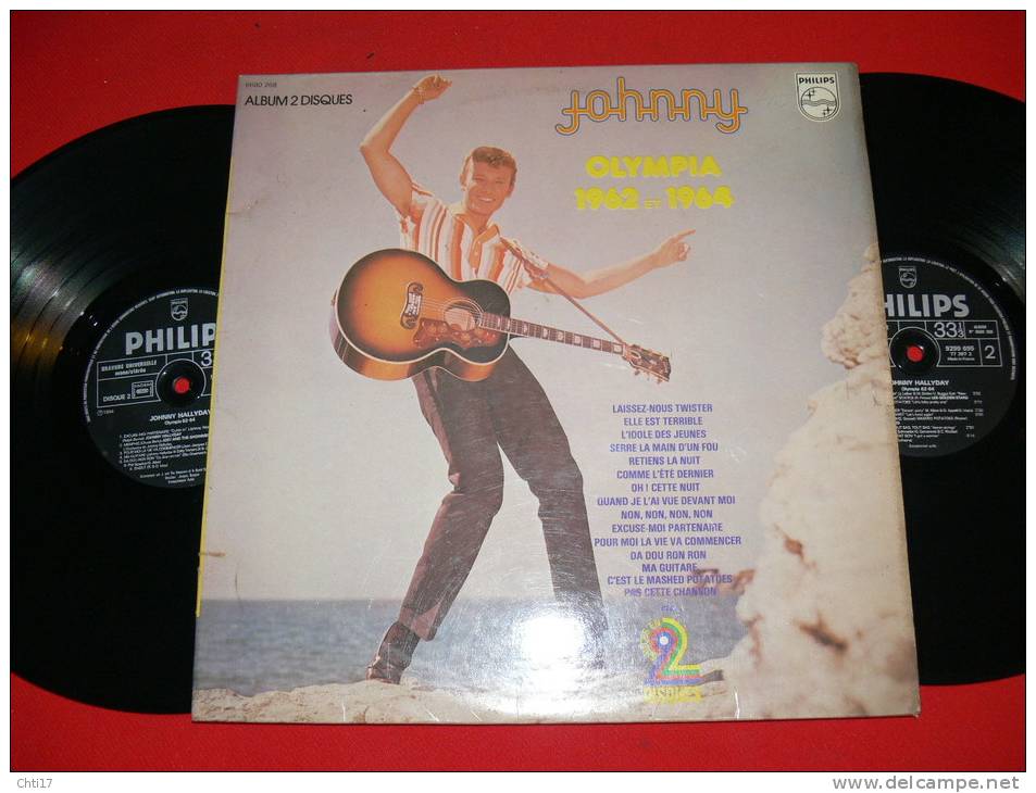 JOHNNY HALLYDAY   OLYMPIA 1962 & 1964    DEUX DISQUES  EDIT PHILIPS - Collector's Editions