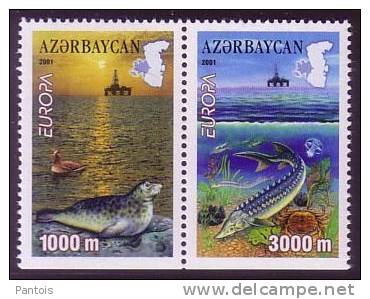 Azerbaidjan 2001 Timbres Tirés Du Carnet From Booklet ** - 2001
