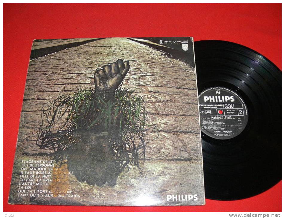 JOHNNY HALLYDAY  FLAGRANT DELIT    EDIT  PHILIPS  1971 - Collector's Editions