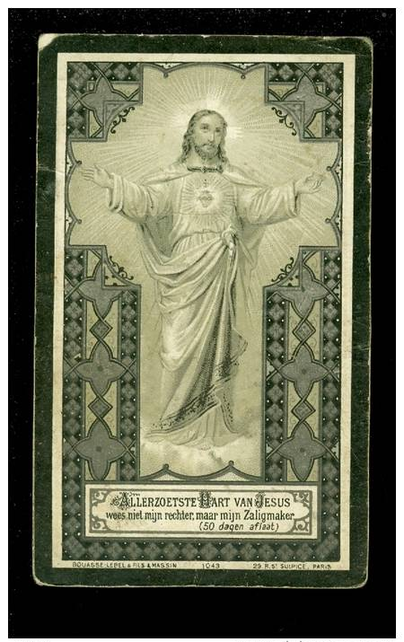 Doodsprentje ( 5786 ) Religieuse Soeur  Non Zuster Marie ( Clement ) Deynze Deinze - St Nicolas St Niklaas 1893 - Andachtsbilder