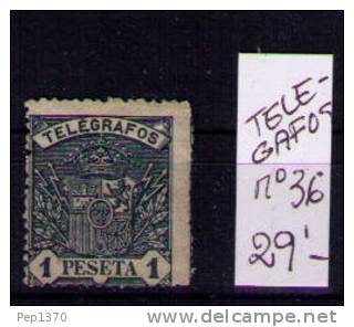 ESPAÑA 1901 - TELEGRAFOS ESCUDO DE ESPAÑA - EDIFIL Nº 36 - Franchise Postale
