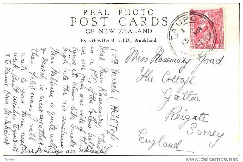 RPPC: KARAPITI BLOW HOLE, WAIRAKEI, NORTH ISLAND, NEW ZEALAND ~ Pu1933 - Nouvelle-Zélande