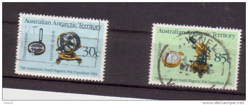 Australie  Antarctic 1984 Nr 81+82 1e Expeditie Naar De Zuidpool - Used Stamps